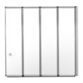 4 Fold Tempered Glass Shower Screen Bath Screen For Walk In Tubs