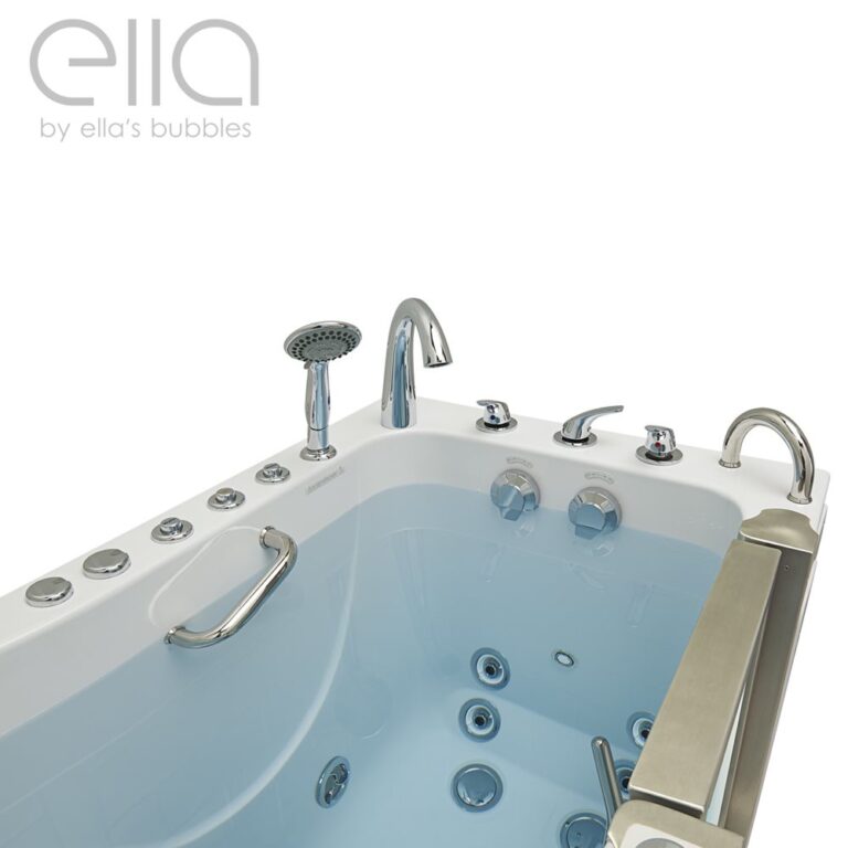 Bañera Elite - 30″x 52″ (76x132cm), Tecnología de Drenaje Dual - elite walk in tub 30″ x 52″ 76cm x 132cm 215 |