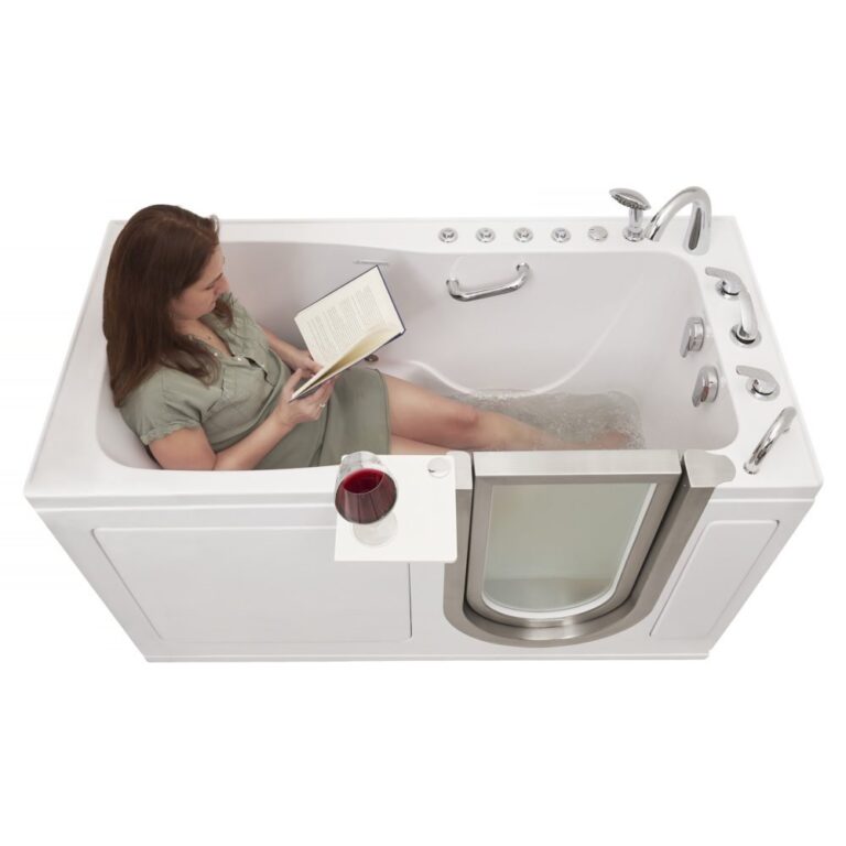 Ultimate baignoire acrylique walk-in - 30 « x60 » (76x152cm), technologie à double drain - ultimate airhydroindependent foot massage walk in tub 30″w x 60″l 76cm x 152cm 13 |