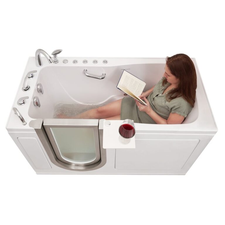 Ultimate baignoire acrylique walk-in - 30 « x60 » (76x152cm), technologie à double drain - ultimate airhydroindependent foot massage walk in tub 30″w x 60″l 76cm x 152cm 25 |