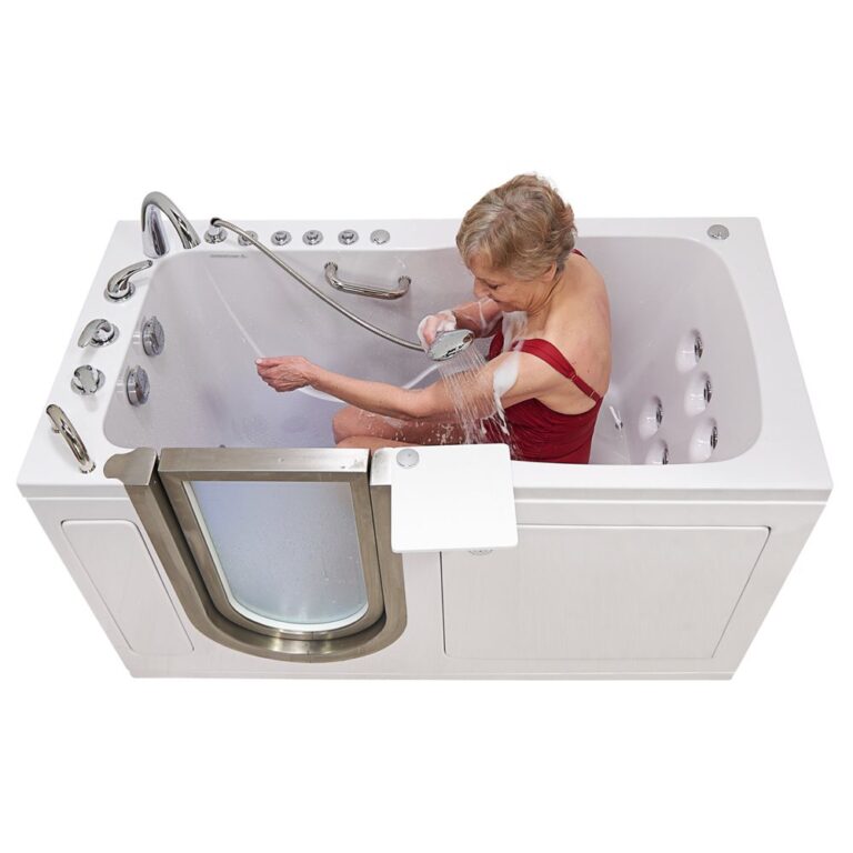 Ultimate baignoire acrylique walk-in - 30 « x60 » (76x152cm), technologie à double drain - ultimate airhydroindependent foot massage walk in tub 30″w x 60″l 76cm x 152cm 26 |