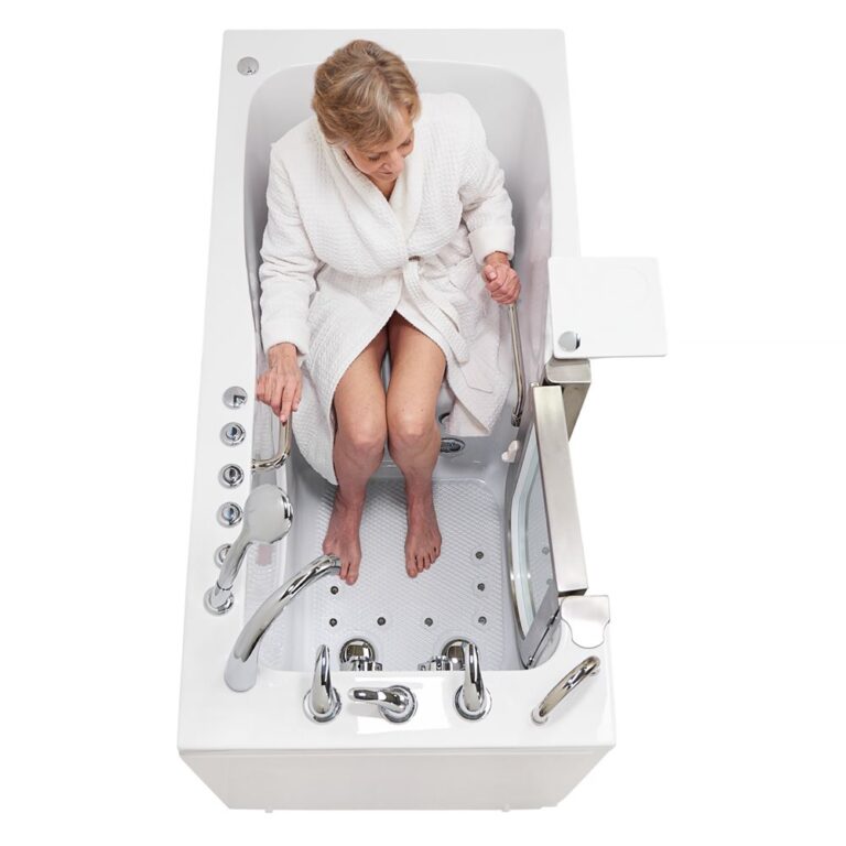 Ultimate baignoire acrylique walk-in - 30 « x60 » (76x152cm), technologie à double drain - ultimate airhydroindependent foot massage walk in tub 30″w x 60″l 76cm x 152cm 35 |