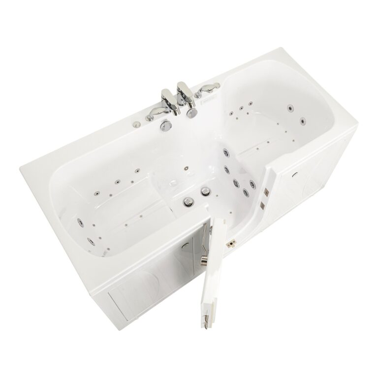 Big4Two Two Seat Acrylic Walk-In Bathtub 36″x80″ (91x203cm), Dual Drain Technology