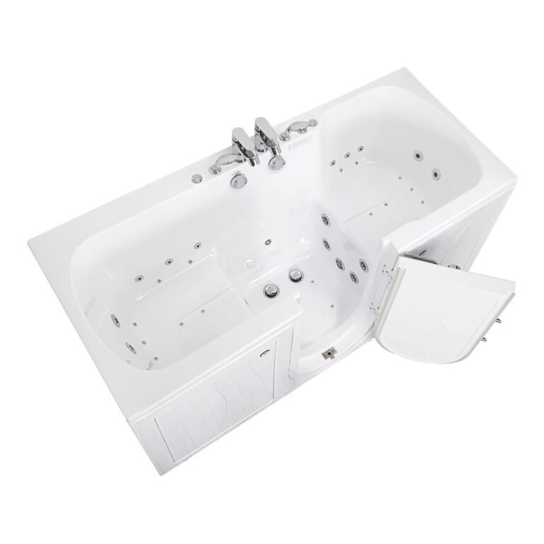 Big4Two Two Seat Acrylic Walk-In Bathtub 36″x80″ (91x203cm), Dual Drain Technology