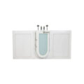 Big4two Two Seat Walk In Bathtub With Outward Swing Door Air Hydro Independent Foot Massage 36″x80″ 91cm X 203cm 16