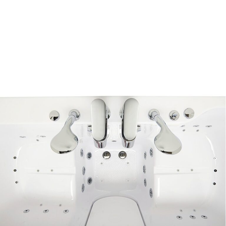 Big4two Two Seat Walk In Bathtub With Outward Swing Door Air Hydro Independent Foot Massage 36″x80″ 91cm X 203cm 34