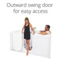 Big4two Two Seat Walk In Bathtub With Outward Swing Door Outward Swing Door For Easy Access