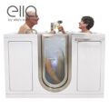 Ella Companion Two Seat Acrylic Walk-In Tub 32"x60 » (81x152cm), Technologie à double drain - companion two seat tub air hydro independent foot massage 32″x60″ 81cm x 152cm 29 |