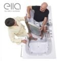 Ella Companion Two Seat Acrylic Walk-In Tub 32"x60 » (81x152cm), Technologie à double drain - companion two seat tub air hydro independent foot massage 32″x60″ 81cm x 152cm 41 |