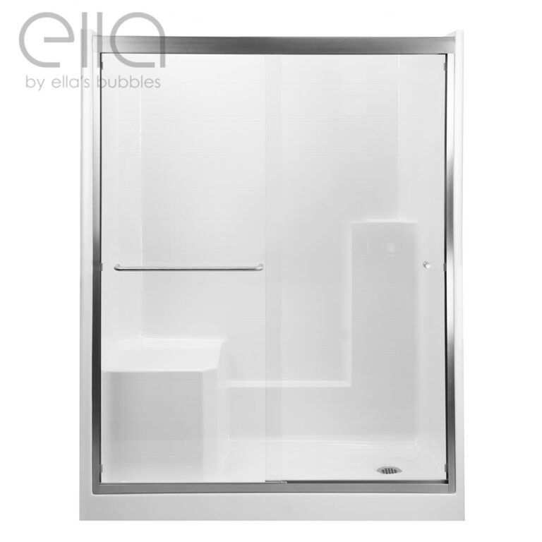 Duo 55 In X 70 In Framed Sliding Shower Door With 6 Mm Clear Glass Without Handle 5