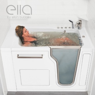 Ella Ultra Acrylic Walk In Tub 30x52 76cmx132cm Technologie A Double Drain