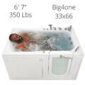 Big4one Acrylic Walk In Bathtub With Outward Swing Door 33″w X 66″l 84cm X 168cm 147