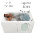 Big4one Acrylic Walk In Bathtub With Outward Swing Door 33″w X 66″l 84cm X 168cm 151