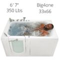 Big4one Acrylic Walk In Bathtub With Outward Swing Door 33″w X 66″l 84cm X 168cm 154