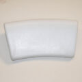 Removable Rubber Back Rest In White With 2 Suction Cups