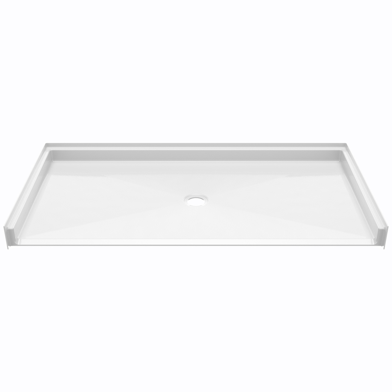 Ella Roll-in Wheelchair Accessible Shower Base 62x32 ADA - Center Drain