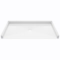 Ella Roll-in Wheelchair Accessible Shower Base 62x38 ADA - Center Drain