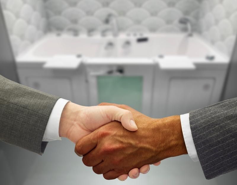 Become a Walk-In Tub Reseller - shake hand new |