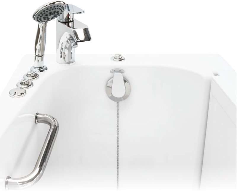 Walk In Bathtub – Dual Drain Technology - DrainFaucet 1 |